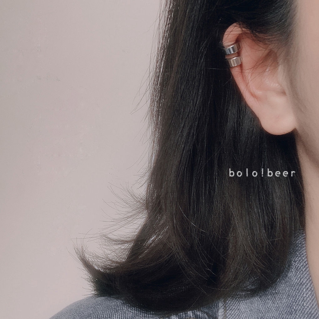 Khuyên Tai Tròn Bằng Thép Titan Phong Cách Hiphop Cá Tính