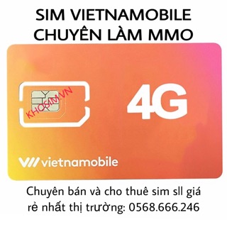 Sim VietNamobile chuyên làm MMO tạo tài khoản