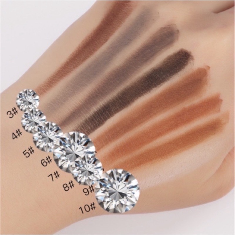 Chì xé kẻ mày Haozhuang cứng phẩy sợi Eyebrow Pencil sắc nét chuyên dùng cho Makeup trang điểm