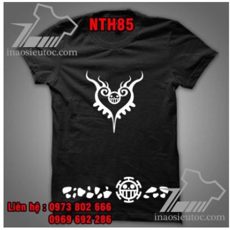 SALE- [SIÊU RẺ] ÁO PHÔNG LAW ONE PIECE MÀU ĐEN CỰC NGẦU - ÁO ONE PIECE CHẤT