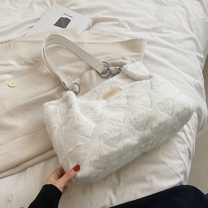 Túi Xách Phối Lông Thời Trang Sang Trọng Cho Nữ