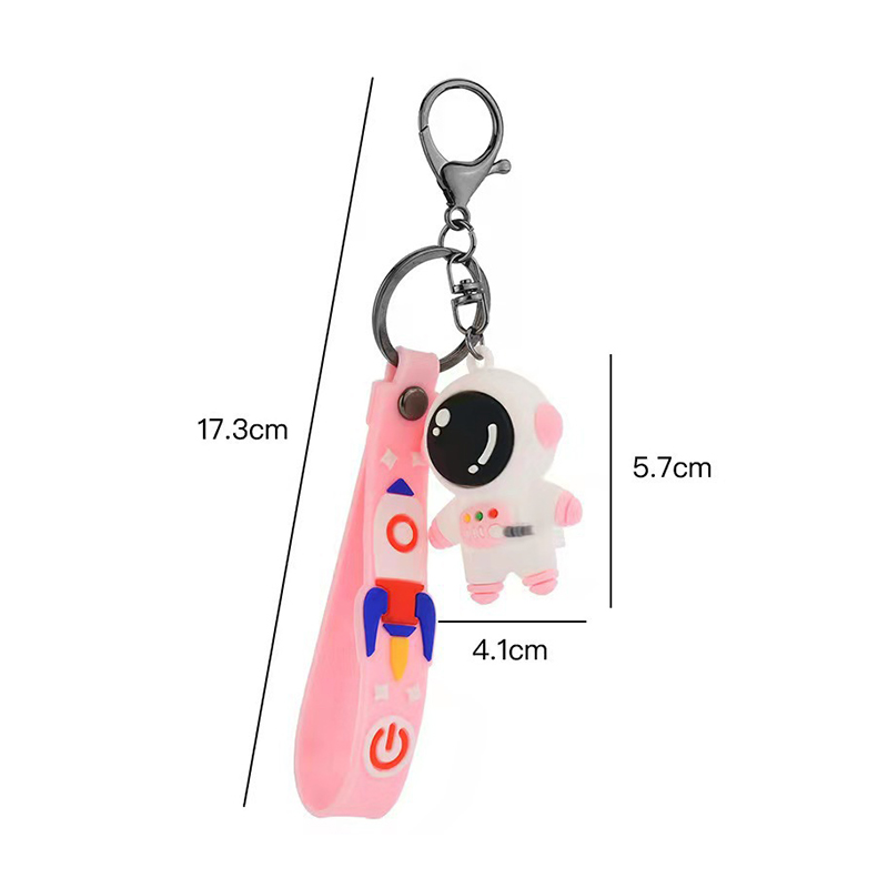 Móc khóa phối mặt hình phi hành gia dễ thương đáng yêu