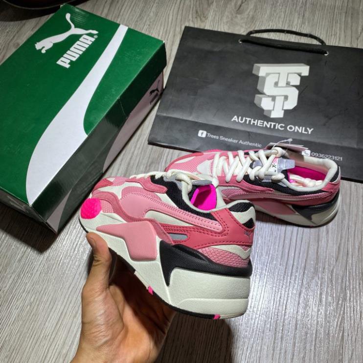 Giày thể thao nữ Puma RS-X3 Puzzle White Pink - 37157006 - Hàng Chính Hãng