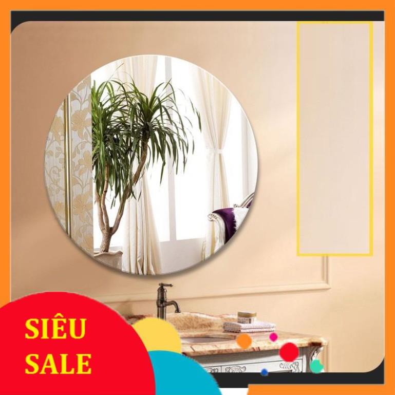 ( giá sỉ ) gương tròn soi nhà tắm bàn trang điểm treo tường kích thước tròn 50cm - guonghoangkim mirror D50