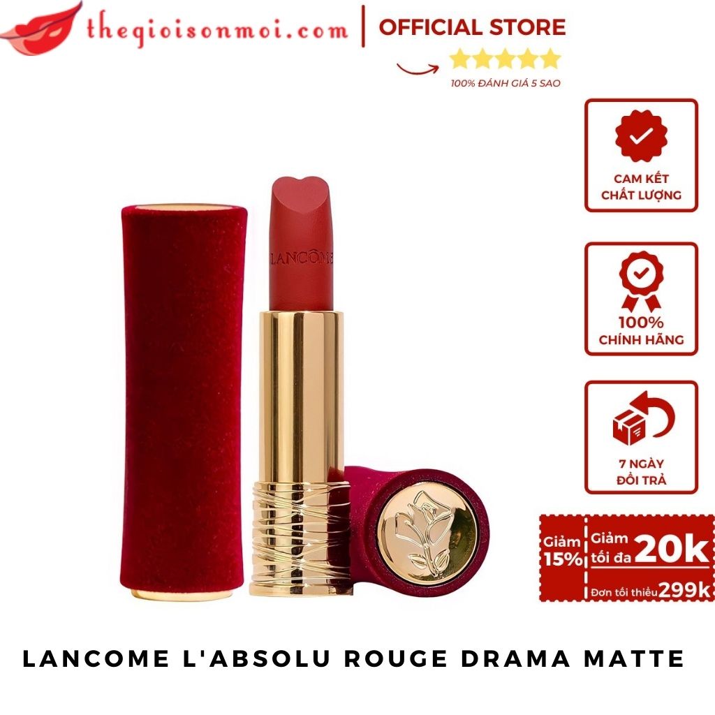 Son Lancome L'absolu Rouge Drama Matte ( Limited Valentine 2022)
