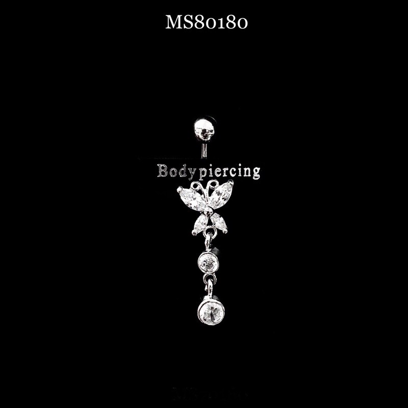 Khuyên rốn cánh bướm rơi