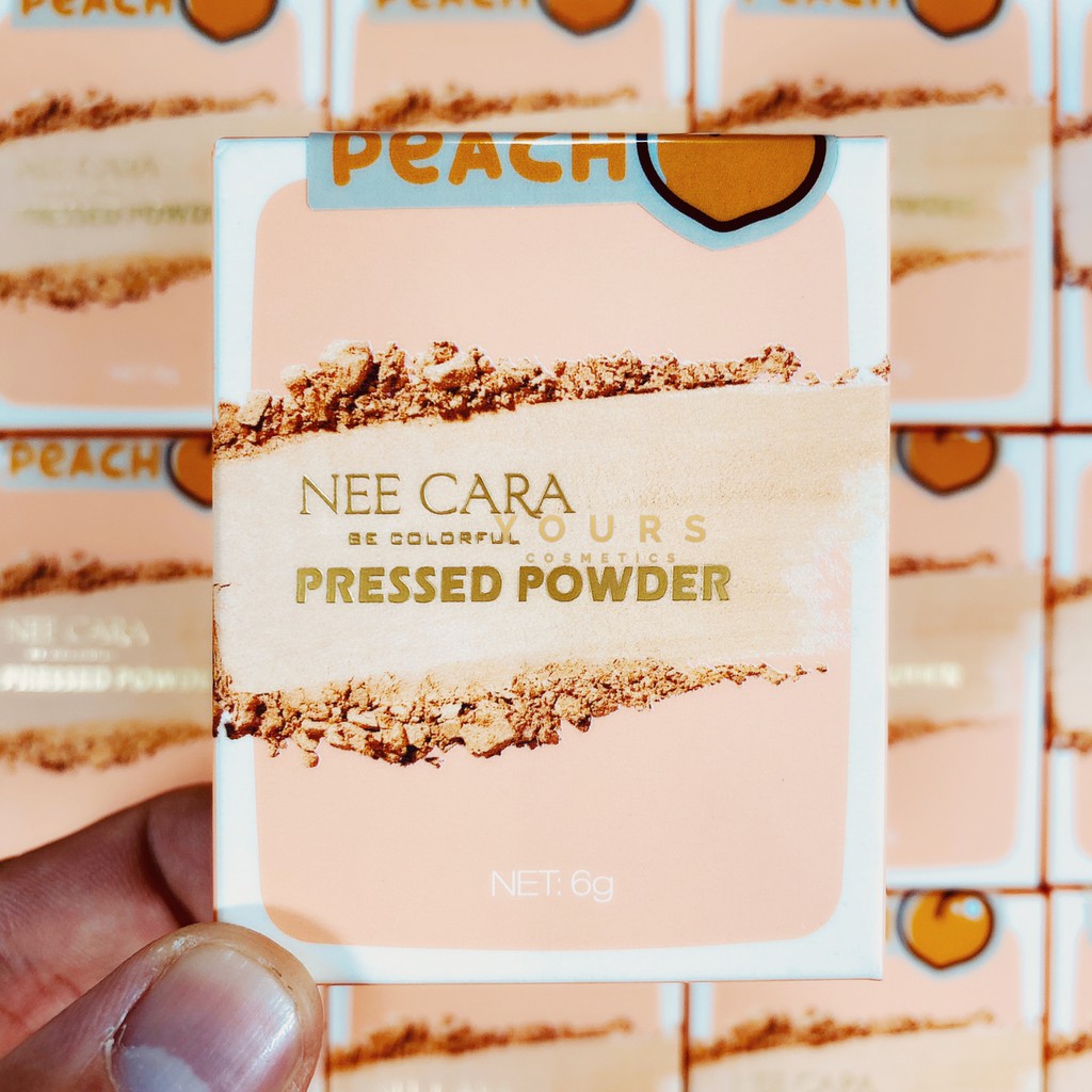 [Auth Thái] Phấn Phủ Kiềm Dầu NeeCara Dạng Bột Tông Tự Nhiên Peach Pressed Powder N611 No.21  Phấn Phủ Kiềm Dầu Thái Lan