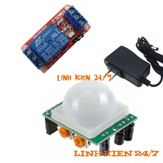 Bộ Combo Bật Tắt Thiết Bị Sử Dụng Cảm Biến Chuyển Động HC-SR501