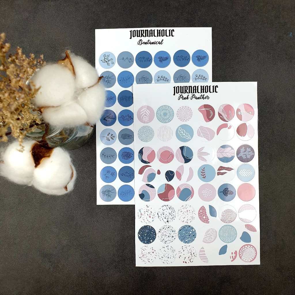 Sticker Round Pastel Collection Journalholic
