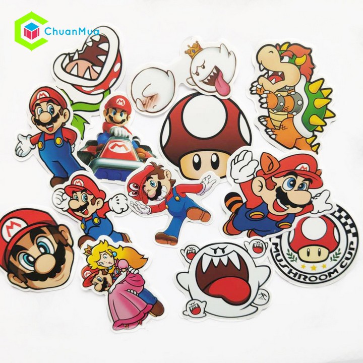 Sticker Nhựa PVC Chống Nước, Dán mũ bảo hiểm, Laptop (Vua Hải Tặc, Doremon, Marvel, Totoro,...) - Hình dán nón bảo hiểm