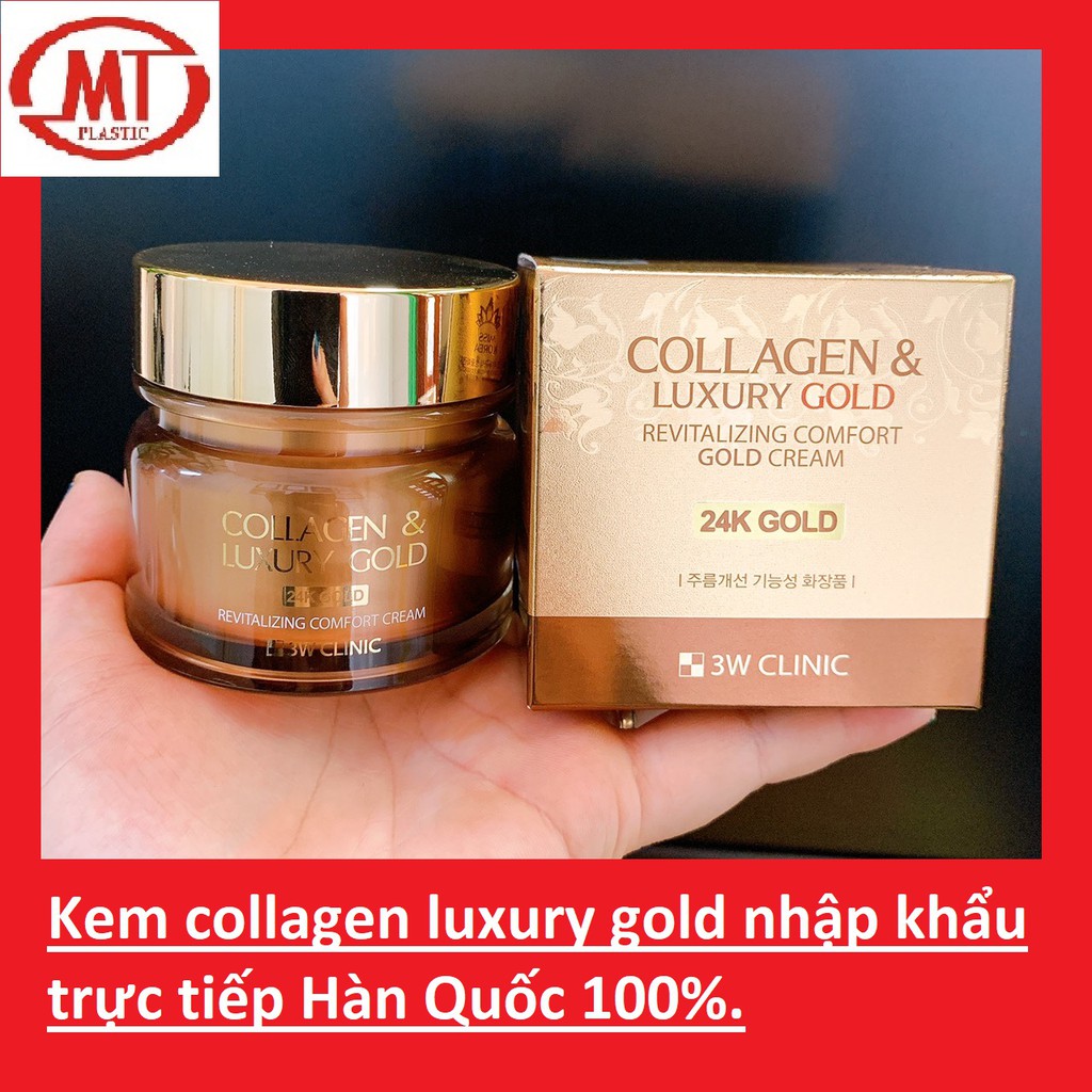 [chính hãng giá sỉ] kem dưỡng da đánh bay nám chống lão hóa da collagen luxury gold Hàn Quốc hộp 100g