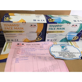[chính hãng TENAMYD] Khẩu Trang Y Tế TENAMYD Face Mask 4 Lớp Hộp 50 Cái