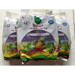 Phân bón  NPK cao cấp - Better - 16-12-8+11S+TE