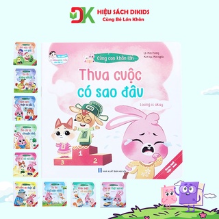 Bộ truyện tranh kĩ năng giao tiếp Cùng con khôn lớn song ngữ Việt Anh 10 cuốn