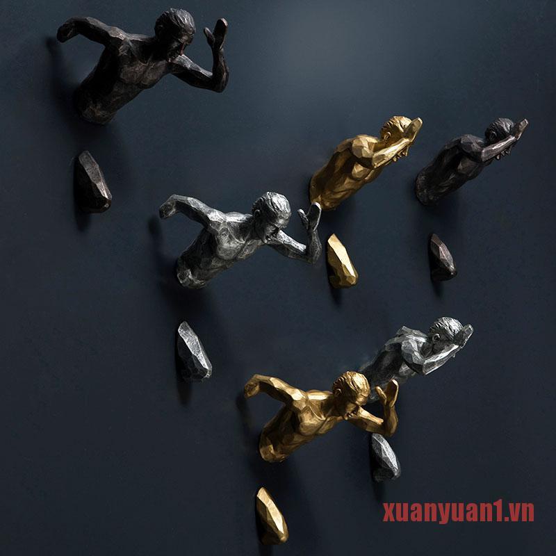 XUAN Creative Industrial Style Running Sculpture Resin LivingRoom Background Wa