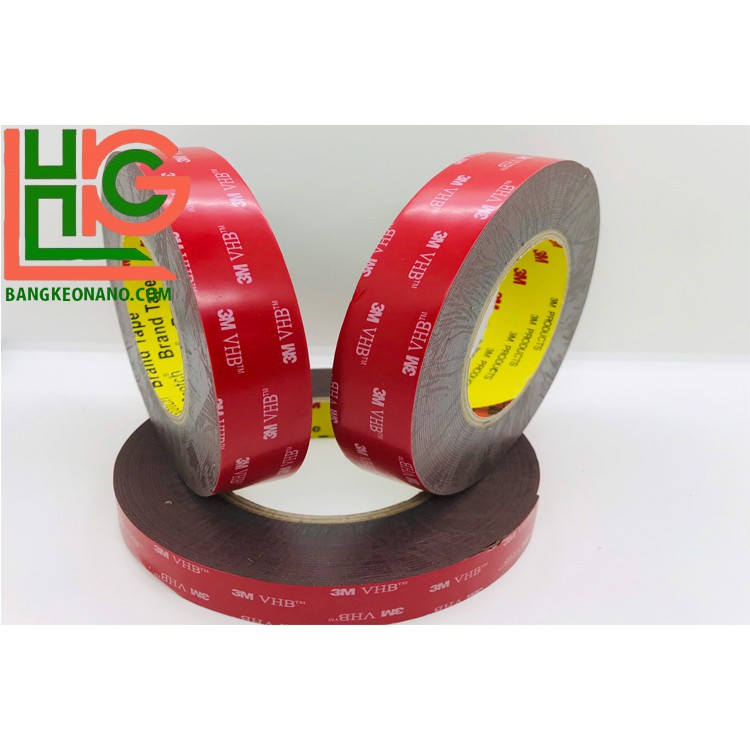 Băng dính hai mặt chính hãng 3M dán phụ kiện ô tô