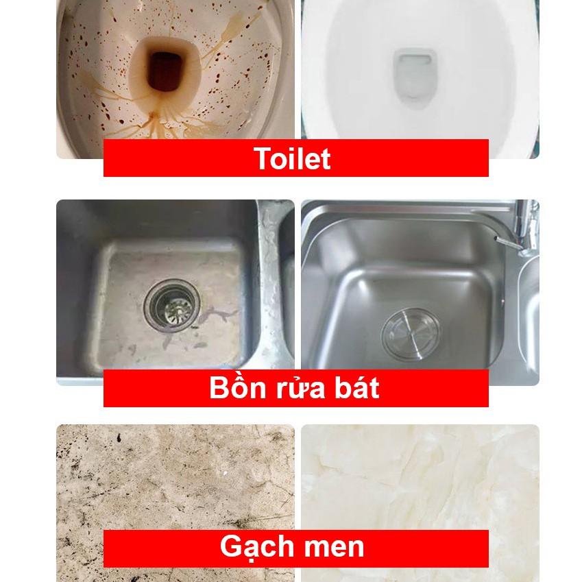 Bột Thông Cống - Bột Thông Cống Cực Mạnh - Xử Lý Tắc Đường Ống, Bồn Cầu, Bồn Rửa Bát, Ống Nước