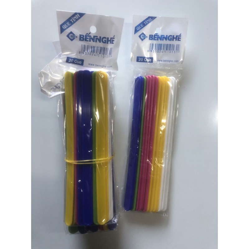 Combo 2 túi Que tính bản to 1cm Bến Nghé 20 que