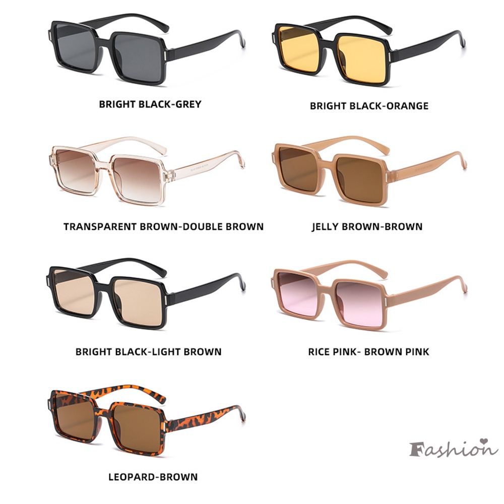 Kính Mát Gọng Chữ Nhật Siêu Nhẹ Chống Nắng Thời Trang Cho Nam Và Nữ