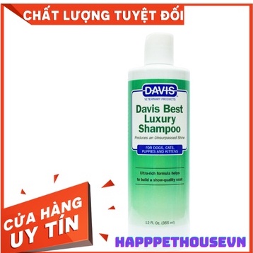 Sữa tắm cho thú cưng chó mèo giúp mượt lông Davis Best Luxury 355ml