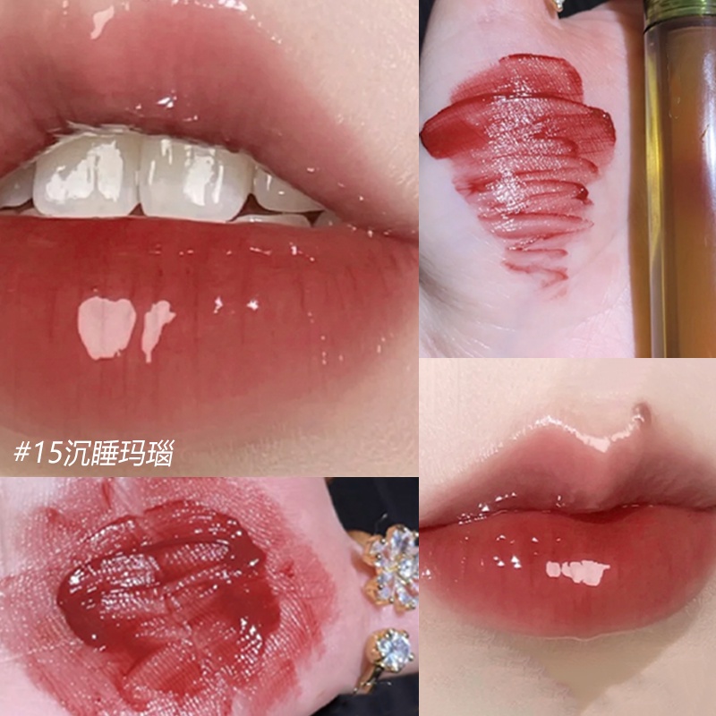 Son Bóng DAIMANPU Dạng Lỏng ánh Nhũ Lấp Lánh Dưỡng ẩm Lâu Trôi 6 Màu Tùy Chọn