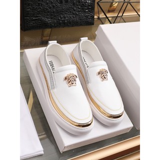 Giày lười nam đế bằng cao sang chảnh ôm chân versace VS