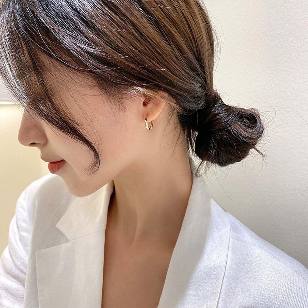 Aaron1 Bông Tai Tròn Ngọt Ngào Tinh Tế|Khuyên Tai Kim Loại Thời Trang Cá Tính Cho Nữ