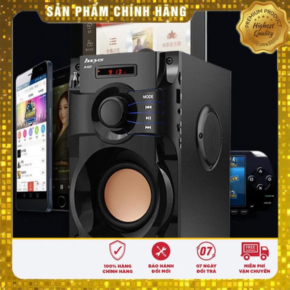 FreeShip- Loa Nghe nhạc Cao Cấp Super Bass A100 - Loa bluetooth mini siêu trầm cực hay (có điều khiển từ xa) dc2612