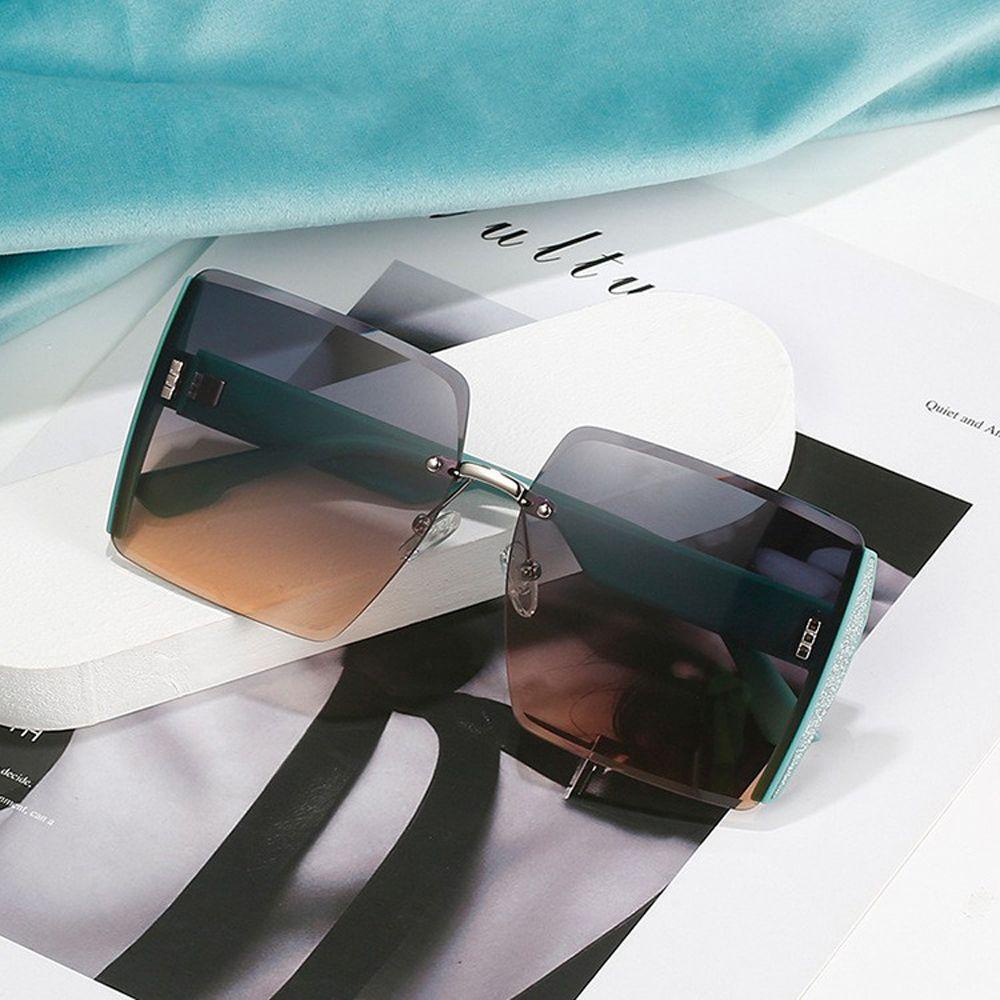 TWINKLE Kính Râm Nữ Gọng Vuông Lớn Chống Tia UV400