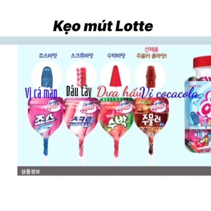 Kẹo Mút Lotte Lollipop Ice Hàn Quốc