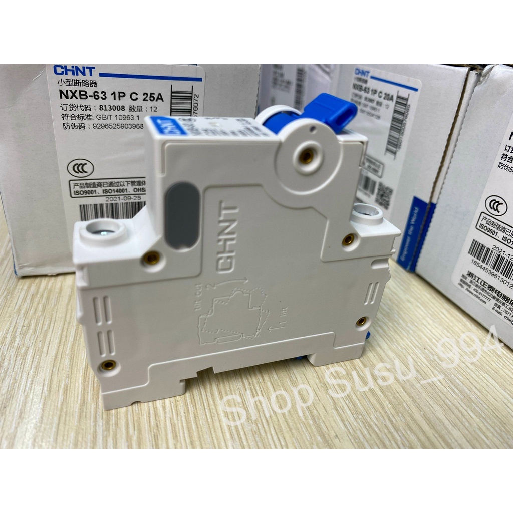 Aptomat Chint NXB-63 1P 25A Dòng Cắt 6kA