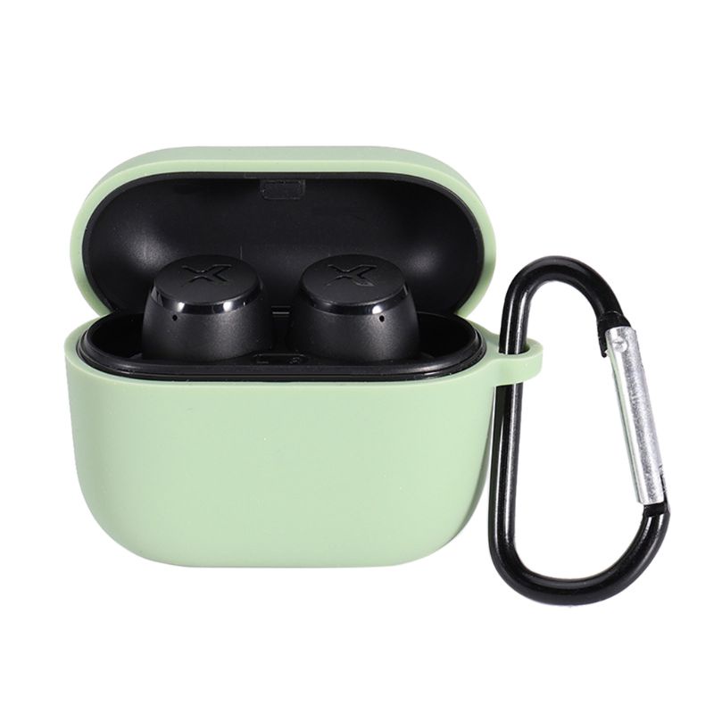 Vỏ Bảo Vệ Hộp Sạc Tai Nghe Xemal X3 Bằng Silicon Mềm Trong Suốt Kèm Móc Treo Tiện Dụng