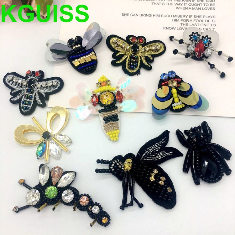 Miếng Dán Quần Áo Hình Con Ong Đính Đá