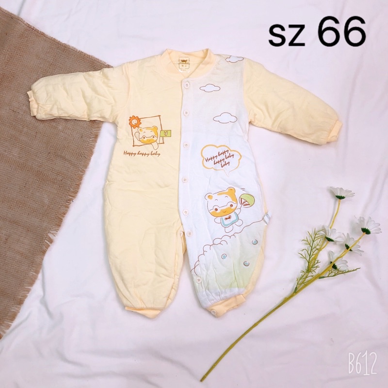 Body chần bông- body ủ mặc đại hàn, trời lạnh cho trẻ sơ sinh 6-9 tháng