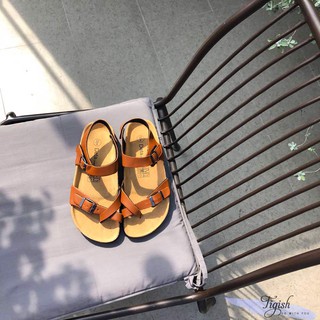 Giày sandal đế trấu xỏ ngón dành cho nam nữ có đế dưới 7cm giày bò thích hợp cho học sinh sinh viên đi học - S01Y