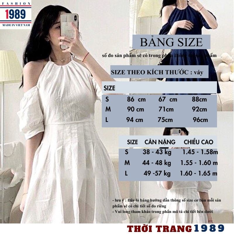 Đầm babydoll nữ cổ yếm kiểu dáng hàn quốc ulzzang vintage tiểu thư bánh bèo dễ thương váy dự tiệc -PHƯƠNG VŨ 1989