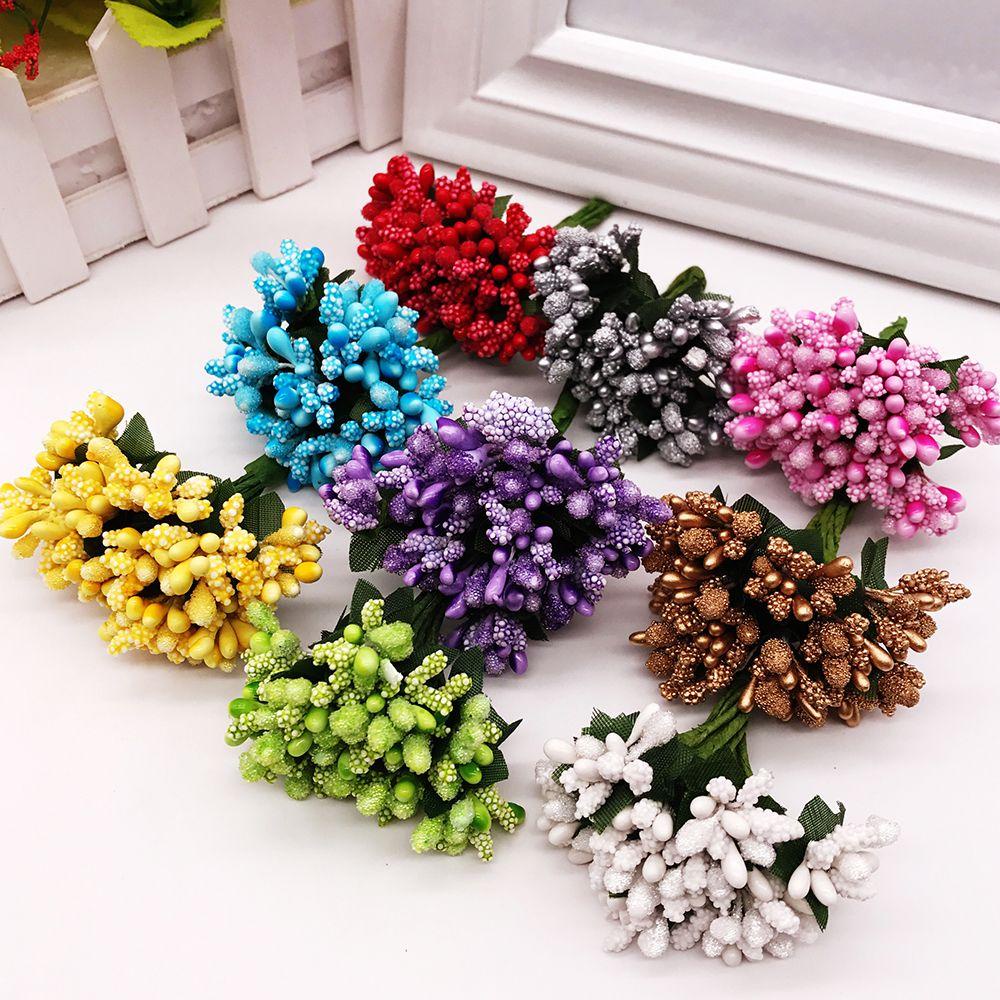 Set 12 Bông Hoa Giả Thủ Công Trang Trí Nhà Cửa / Tiệc Cưới