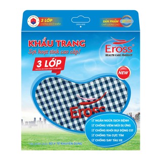 Khẩu trang sợi hoạt tính trẻ em Eross size 1 (0-5 tuổi)