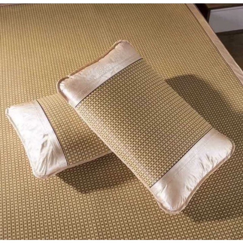 Chiếu điều hoà lót lụa, chiếu điều hoà sợi mây tổng hợp hàng cao cấp đủ size