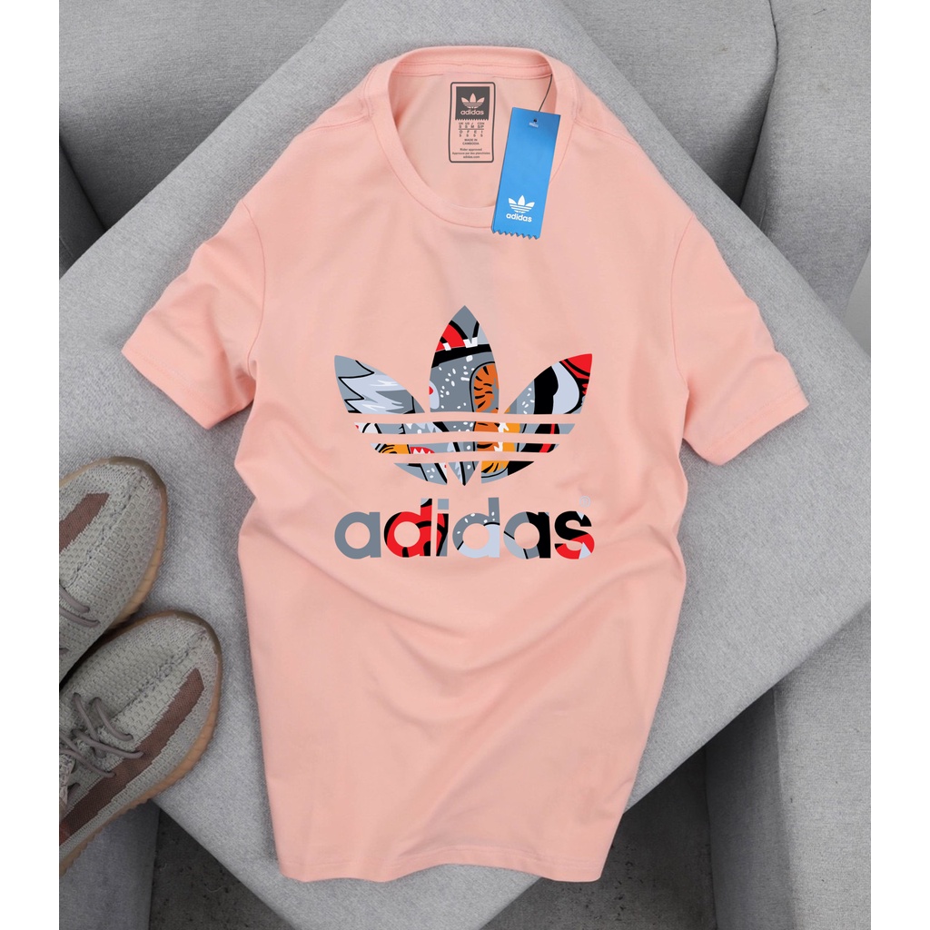 Sale 50% áo thun adidas màu hồng xuất dư hàng vnxk full size 43kg - 95kg