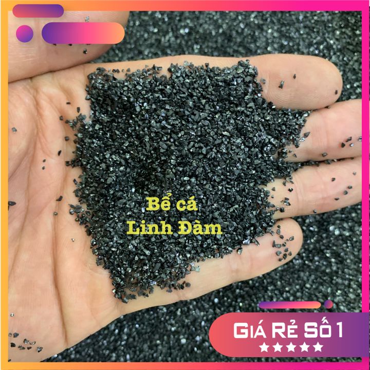 200gram Cát Đen Platinum NMF | Cát Trải Nền Bể Cá Thuỷ Sinh Màu Đen