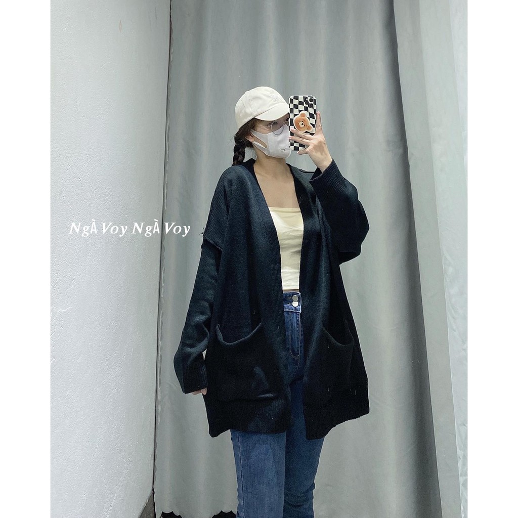 ÁO KHOÁC CADIGAN LEN TRƠN HAI TÚI NEW | BigBuy360 - bigbuy360.vn