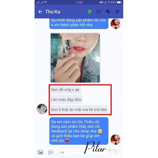 [Hàng Chính Hãng] Son Kem Lì Pilar Màu Đỏ Ruby