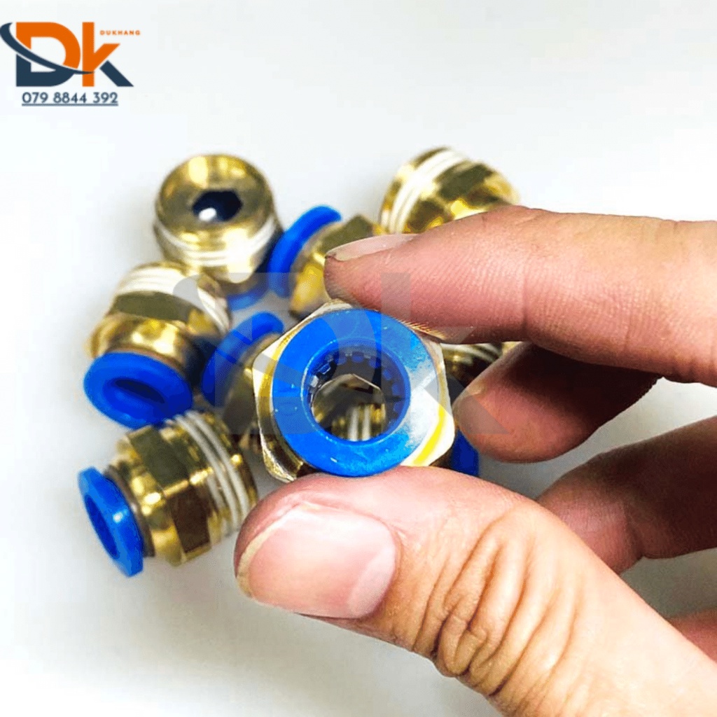 Đầu nối khí nén ren ngoài PC