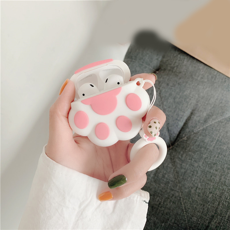 NEW product ready to ship! iPhone, Apple AirPods 1/2 / Pro, Silicone Case, Apple iPhone AirPods Avocado Cat, Silicone Case