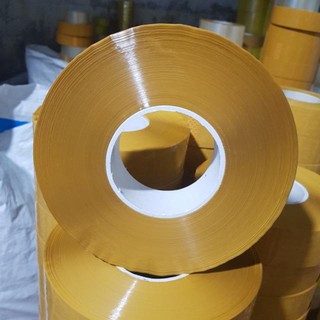 [ Gía xưởng] 1KG  băng dính cuộn vàng đục lõi nhựa 2,4mm
