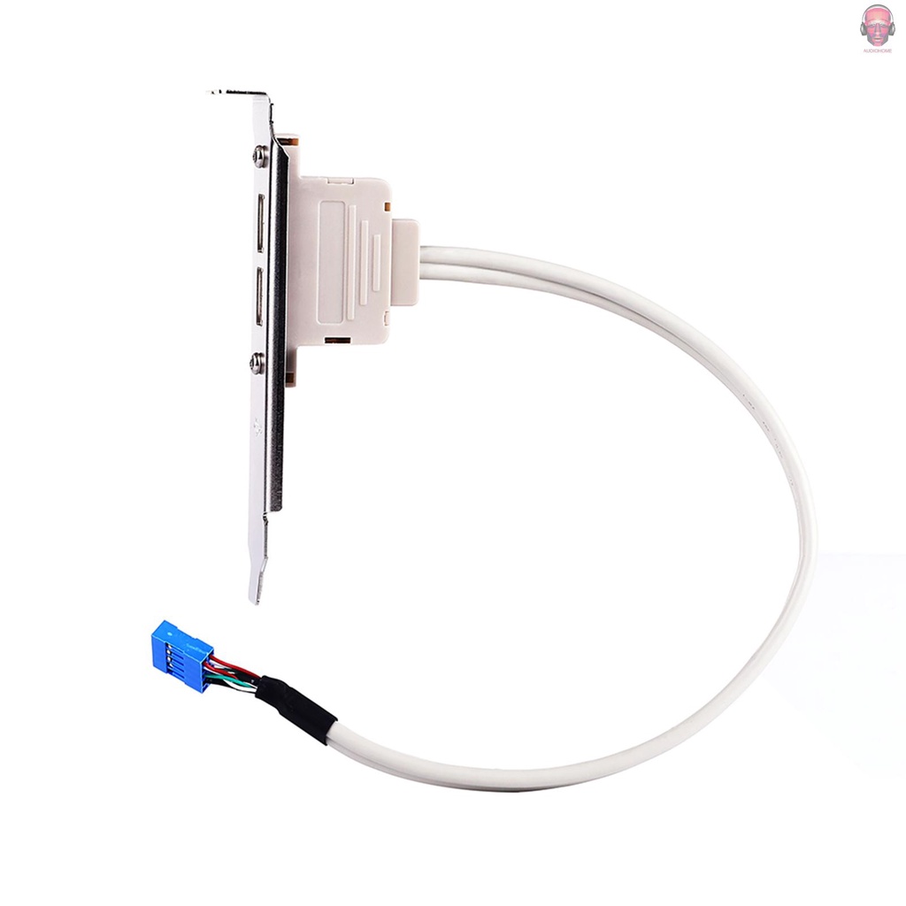 Dây Cáp Mở Rộng 2 Cổng Usb 2.0 Sang 9 Pin Cho Pc Ốp