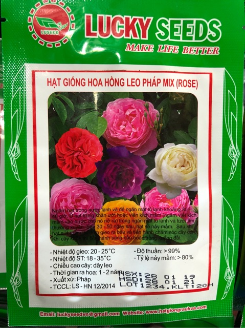 HẠT GIỐNG HOA HỒNG LEO PHÁP MIX