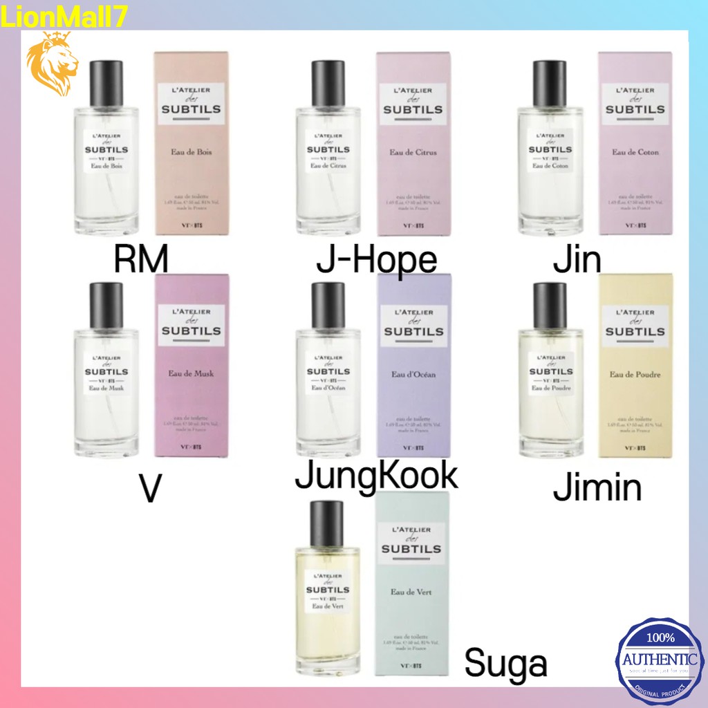 VT COSMETIC (Hàng Mới Về) Nước Hoa Chăm Sóc Da Hương Thơm Đặc Biệt Bts L 'Atelier Des Subtils 50ml