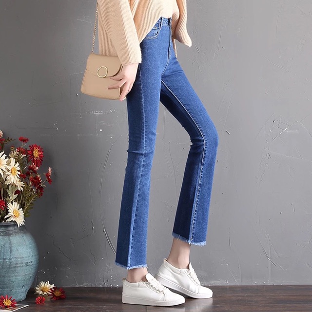 Quần jeans ống loe hàng quảng châu